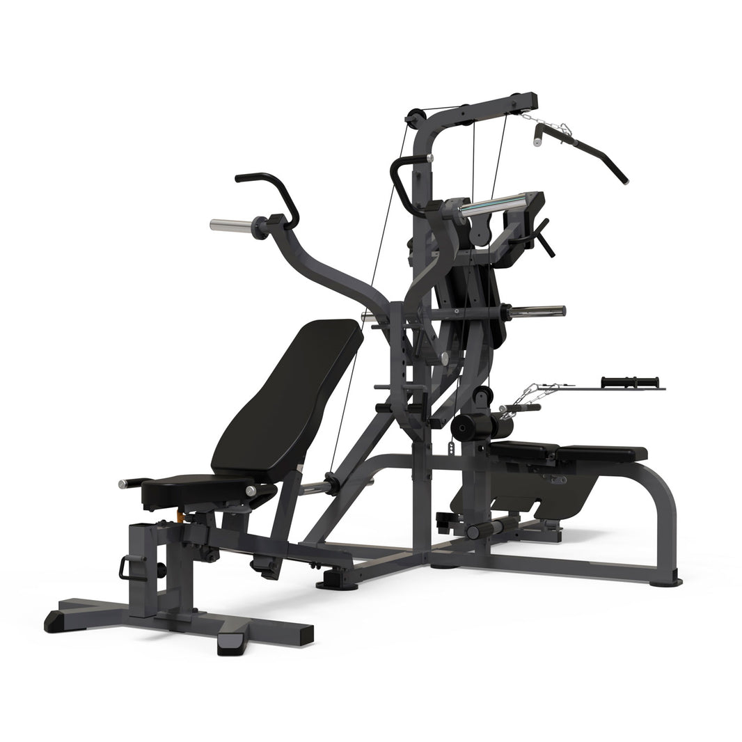 THREE STATIONS MULTI GYM W/ BENCH