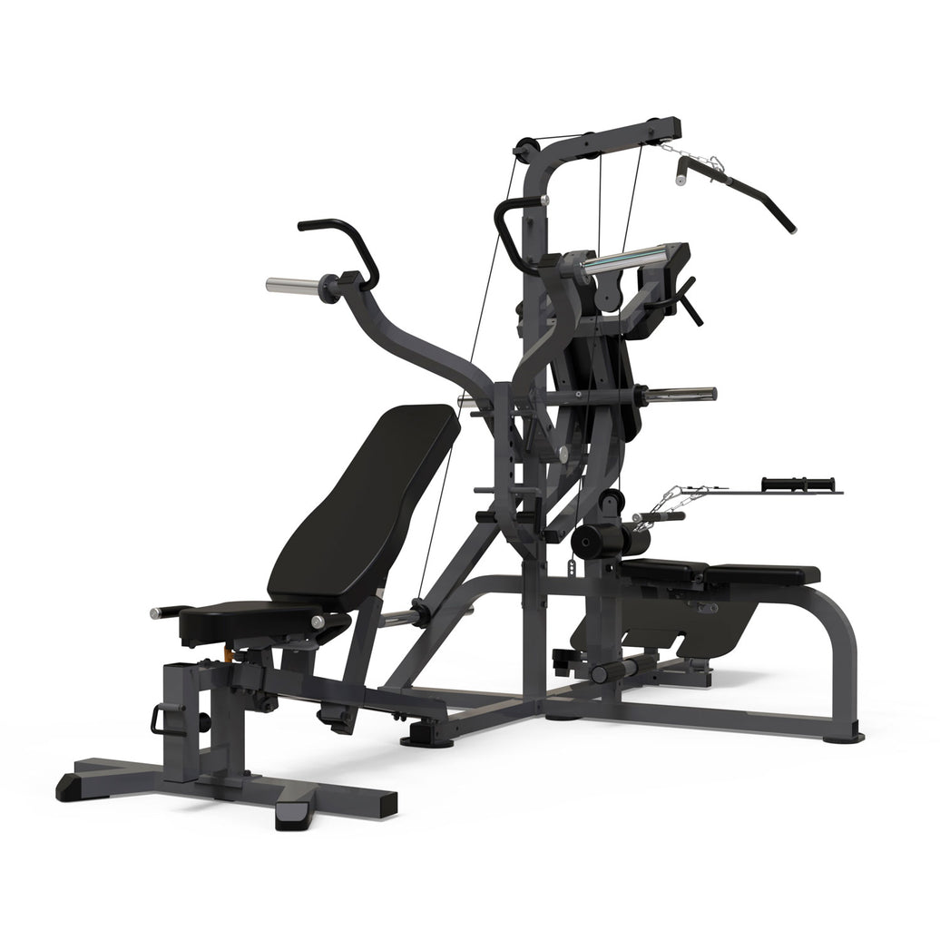 THREE STATIONS MULTI GYM W/ BENCH