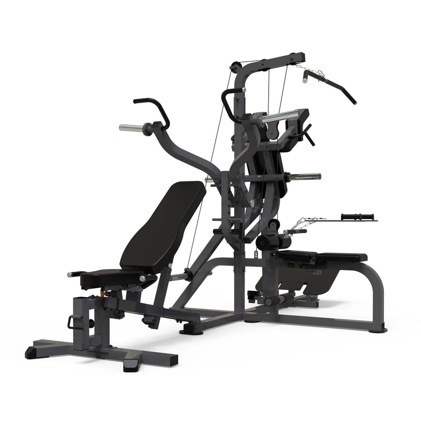 THREE STATIONS MULTI GYM W/ BENCH