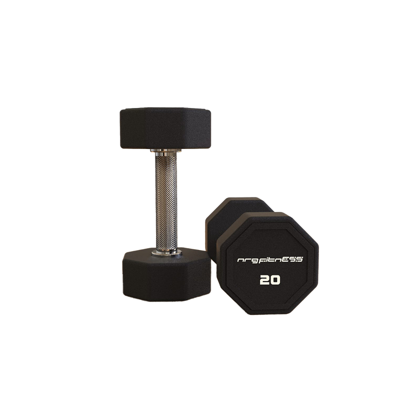 Rubber Octagonal Dumbell 2.5 - 25 kg