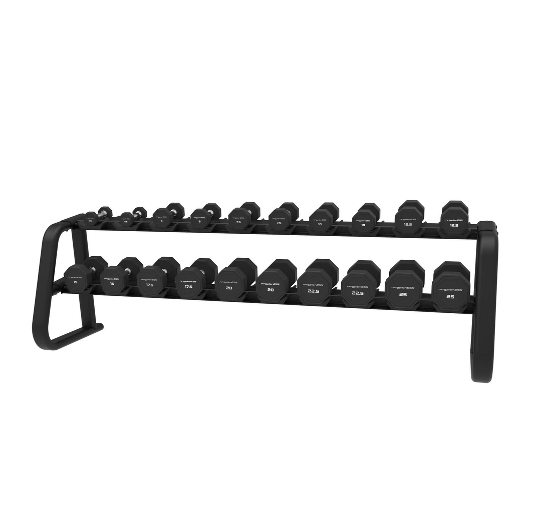 Rubber Octagonal Dumbell 2.5 - 25 kg