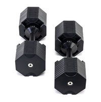 Par Octagonal Adjustable Dumbells 2 Increments 32kg